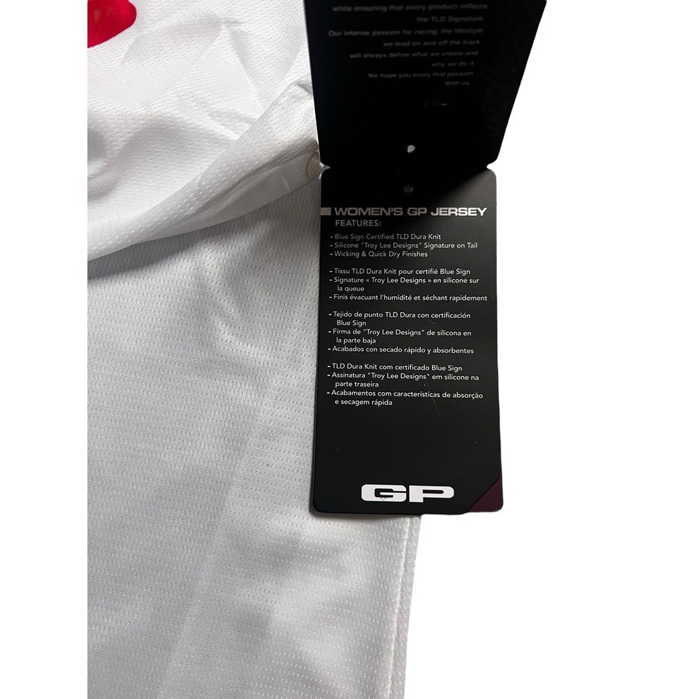 Troy Lee Designs 2022 Women's GP Moto Bike Jersey Brazen White XL Breathable - Picture 7 of 11
